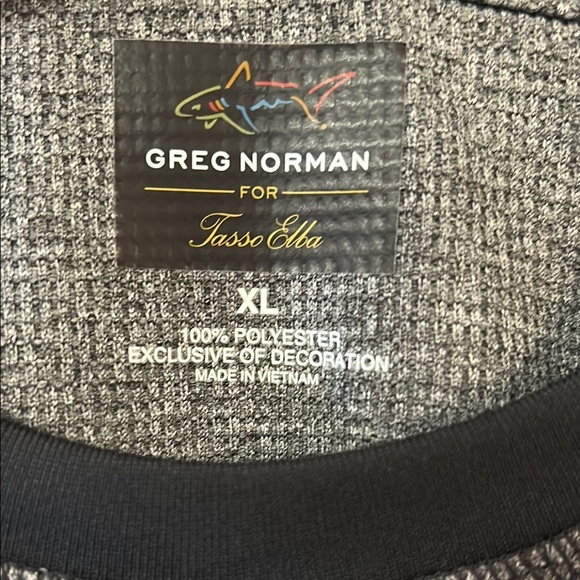 Tasso Elba Gray and Black Crewneck Sweater - Picture 2 of 4